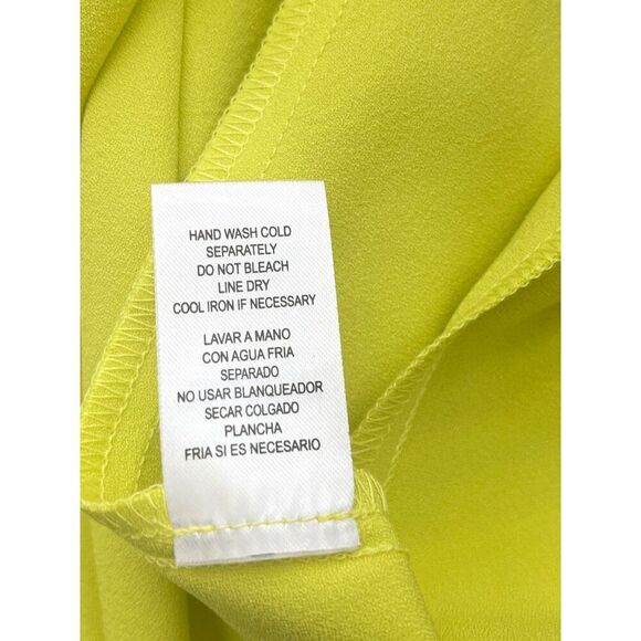 Nicole Miller Studio Women Bright Yellow Flutter Sleeve Swing Dress Size 24W NWT - Picture 7 of 8